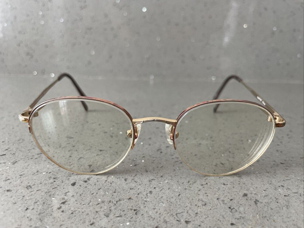 Laura Ashley Erica Harvest EYEGLASSES FRAMES ONLY 46-18-135  Round half rim
